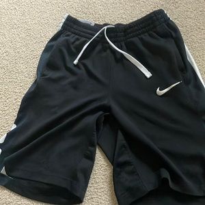Black Nike dry fit shorts. Kids XL